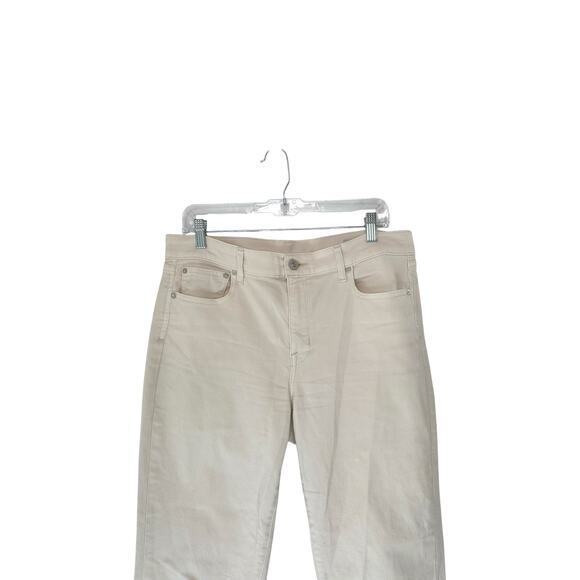 AYR Cream Casual Everyday High Rise The Beat Drop Ankle Cropped Jeans Size 30 - Picture 3 of 12